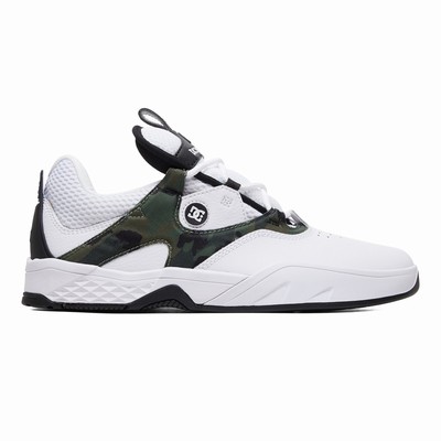 DC Kalis S Suede Men's White/Camo Skate Shoes Australia Sale ZYS-560
